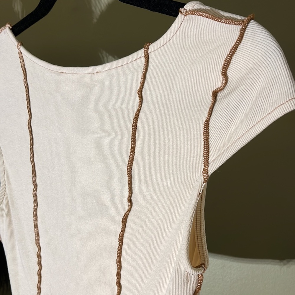 American Threads Y2K Ribbed Crop Top - Picture 6 of 7